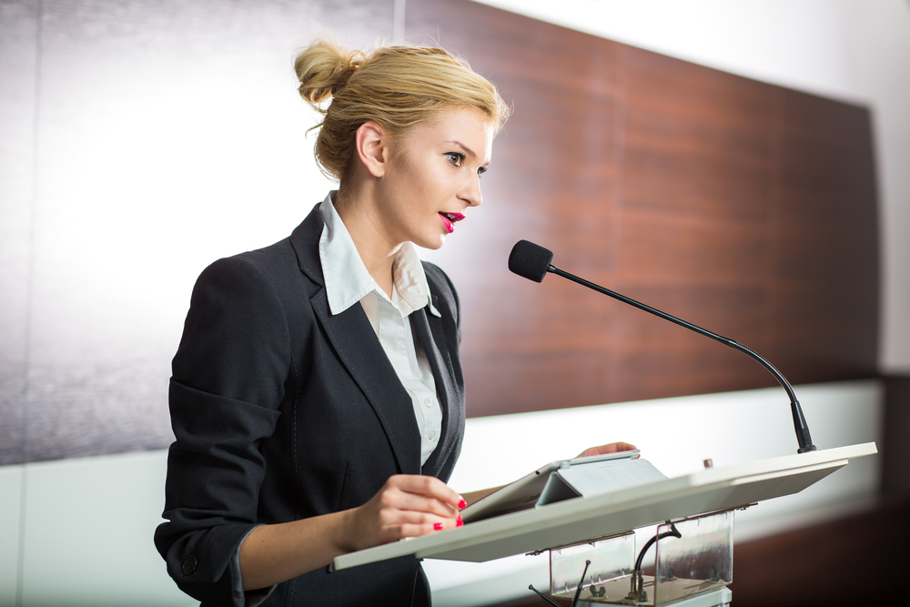 woman speaker