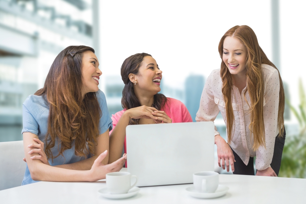 Women talking to each other